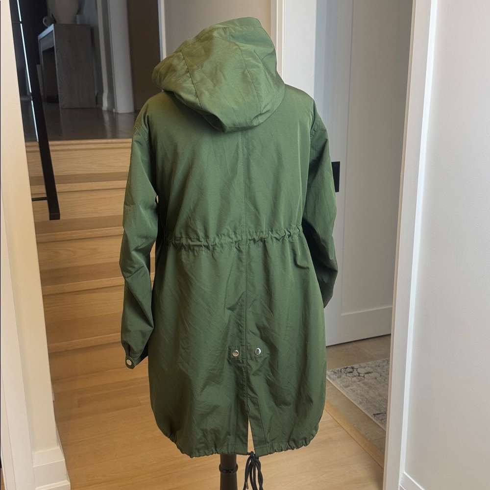 MO&Co. Olive Green Hooded Parka – Size S – Removable Lining - Picture 3 of 8